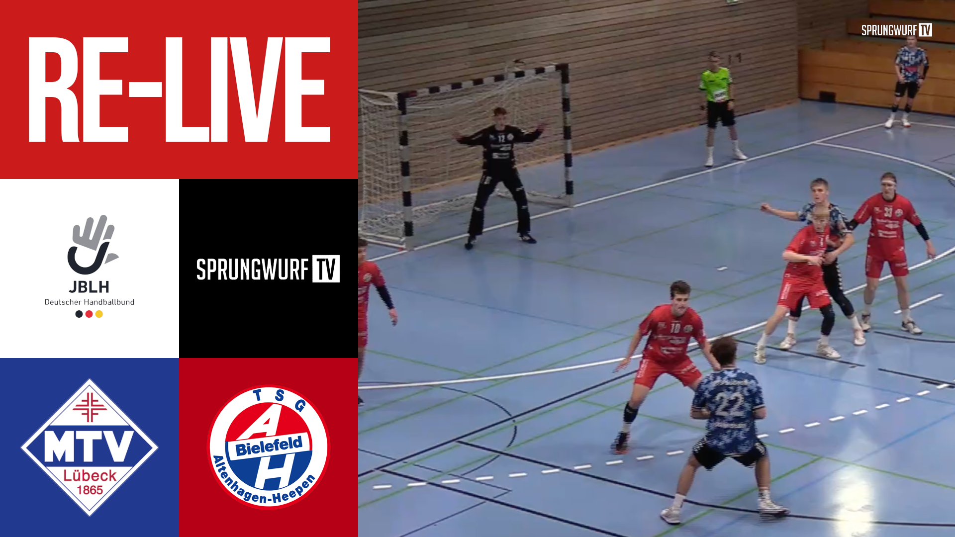 [RE-LIVE] Jugend-Bundesliga: MTV Lübeck vs. TSG Altenhagen-Heepen